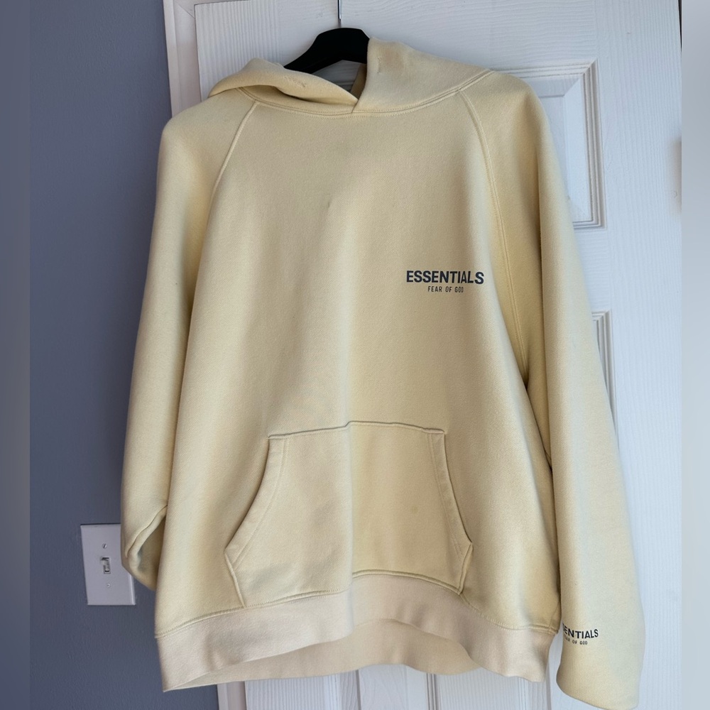 Fear of God Essentials Light Cream Hoodie